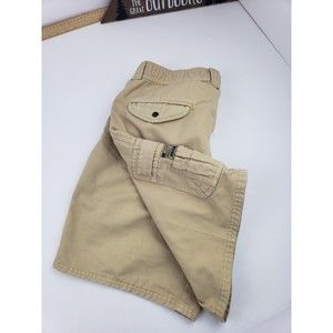 Bugle Boy Mens Cargo Shorts Size 36 Color Khaki Tan Fishing Hiking Outdoor Wear